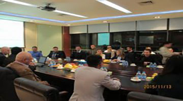 俄羅斯石油公司青年精英代表團對默泰克進行訪問